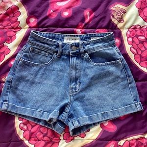 pacsun denim mom shorts size 23